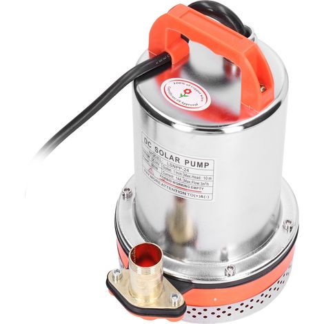 Pompe submersible solaire à haute pression, moteur à fil de cuivre, pompe à eau pour puits profonds, 24 V CC (1/5)