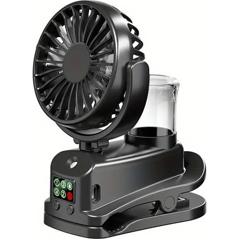 Ventilateur Pince Brumisateur - Puissances USB Ultra Silencieux pour Open Space/Tente Extérieure 4 40dB (1/4)