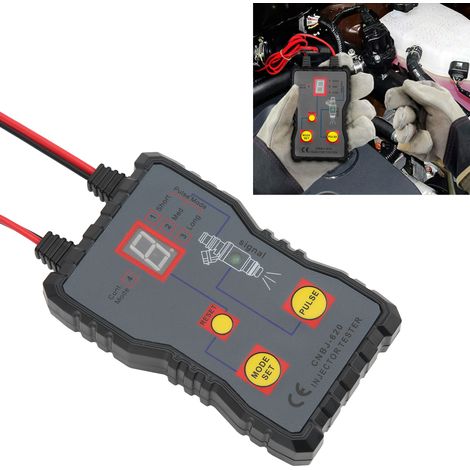 Testeur d'injecteur de carburant automobile 4 modes pulsés - Outil de diagnostic système de pression de carburant pour véhicules (1/5)