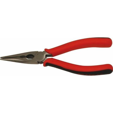 DRAKKAR TOOLS - Pince droite bec 1/2 rond - Longueur: 160mm - 13735 - Ce produit de marque DRAKKAR-TOOLS est neuf. (1/2)