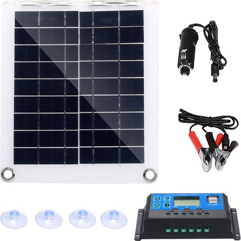 Ensemble de chargement solaire rapide repliable transportable avec panneau de charge rapide et module batterie et contrôleur à distance (1/3)