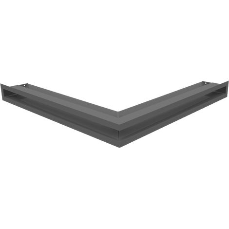 Eck-Lüftungsgitter LUFT 56x56x6 Graphite Slim (1/5)