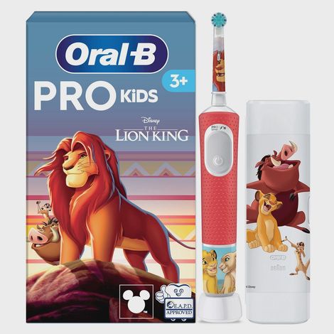 Spazzolino elettrico per bambini, Disney Re Leone, con custodia da viaggio (1/5)