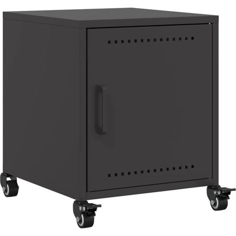 Maison Exclusive - Nachttisch Schwarz 36x39x43,5 cm Stahl