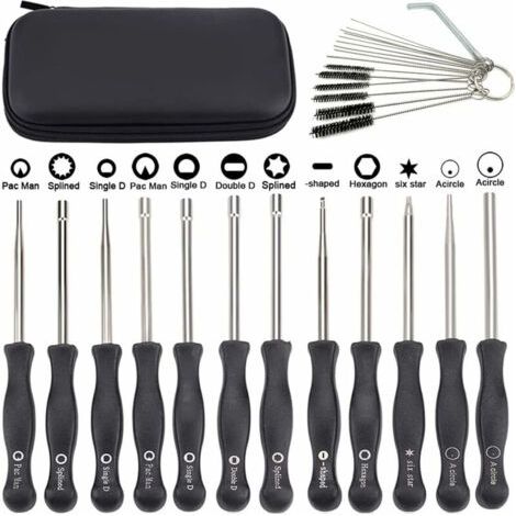 Tournevis reglage carburateur Lot de 12 outils de réglage carburateur avec scredrivers acircle pour petit moteur 2 temps pour Husqvarna pour tronçonneuse tronconneuse husqvarna (1/5)