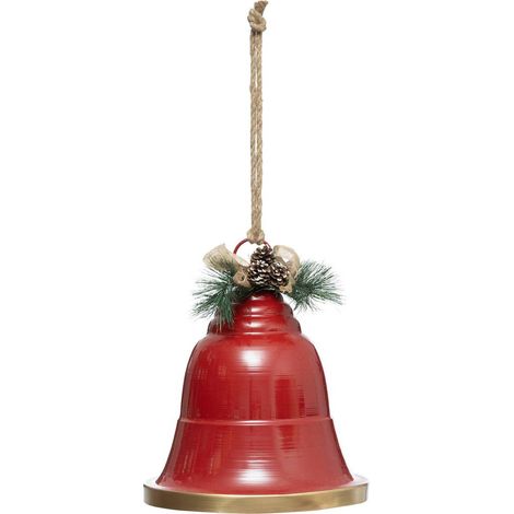 Campana rossa in metallo h39xd32 - Atmosphera créateur d'intérieur