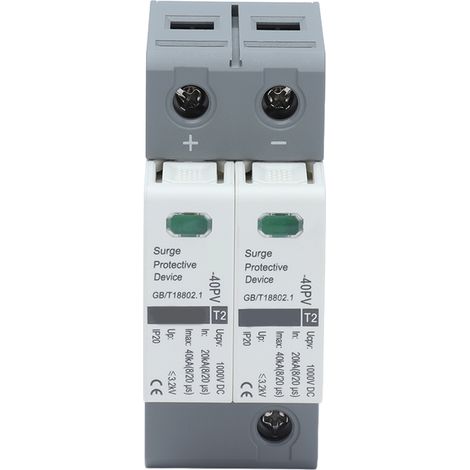 2P DC 1000V Überspannungsableiter, 20-40kA Überspannungsschutz, CHLT-40PV Photovoltaik-Überspannungsschutz, DIN-Schienen-Blitzableiter. (1/5)