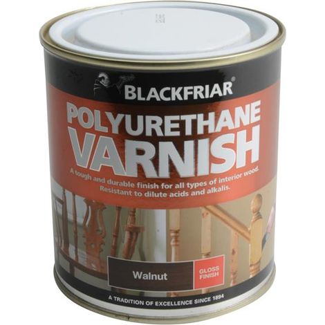 Blackfriar BF0250009E1 Polyurethane Varnish P70 Walnut Gloss 500ml BKFPVGW500