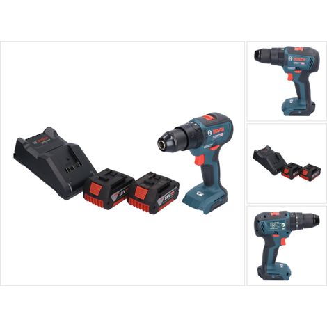 Bosch GSB 18V-55 Professional Perceuse-visseuse à percussion sans fil 18 V 55 Nm Brushless + 2x batterie 5,0 Ah + chargeur (1/5)