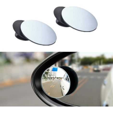 specchietti retrovisori esterni rotondi per l'angolo cieco dell'auto, specchietti retrovisori grandi e regolabili per l'angolo cieco (1/5)