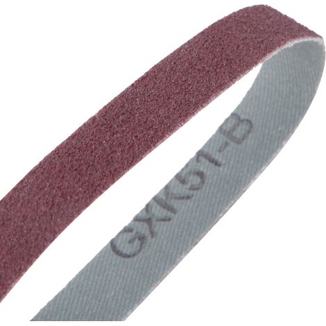 10 pièces courroies abrasives de ponçage rechange pour ponceuse à bande 452x15 mm grain 120 (40-120) (1/5)