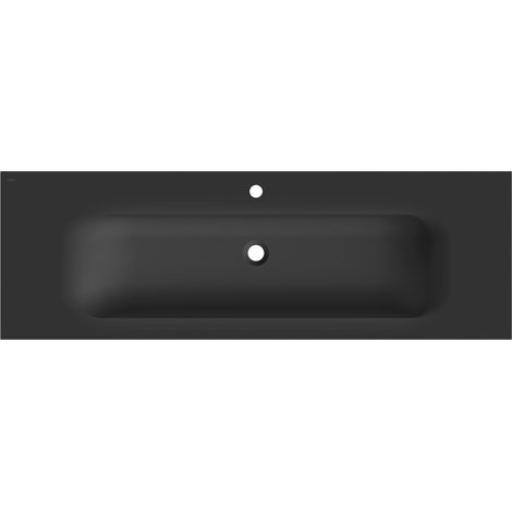 Mexen Vela lavabo encastré 141 x 46,5 cm, noir mat - 25231471 (1/3)
