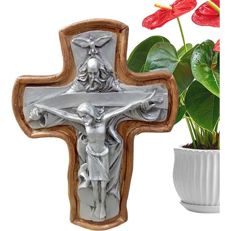 Décorations religieuses de Pâques, décoration de bureau pour fête de vacances, mariage, porte d'entrée, porche, jardin, cour, salon (1/5)