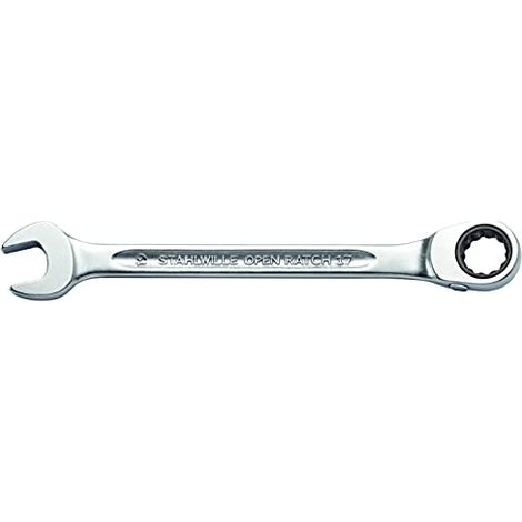 Stahlwille 41171010 17 10 GEWINKELT Chiave a cricchetto combinata Misura (metrica) 10 mm (1/2)