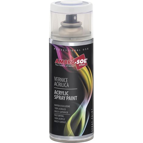 Vernis peinture Acrylique Multi-Usage, Peinture Brillante pour Intérieur et Extérieur, Adapté a Tous Type de Matériau, Aérosol En Fer-Blanc Recyclable de 400 ml, Ivoire (1/5)