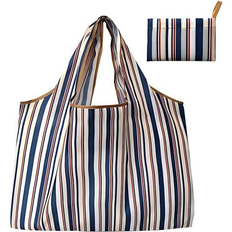 MTTproducts，Bolsa de compras plegable，Bolsa de compras grande de 50 x 60 cm，Bolsa de compras reutilizable，Material de poliéster (1/5)
