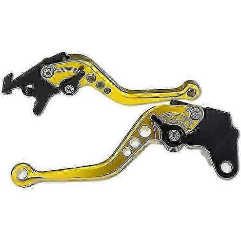 Leviers de frein et d'embrayage 3D uniques pour moto Honda CBR900RR CBR900RR 1993-1999, accessoires de poignée de frein pour moto (court, doré) (1/5)