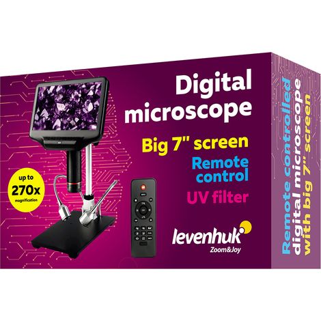 Microscopio Levenhuk DTX RC4 con mando a distancia