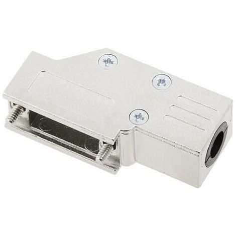 Capot SUB-D 9 pôles encitech DCMR09-FK-K 6560-0501-01 tout en métal 90 ° argent 1 pc(s) X952051 (1/3)