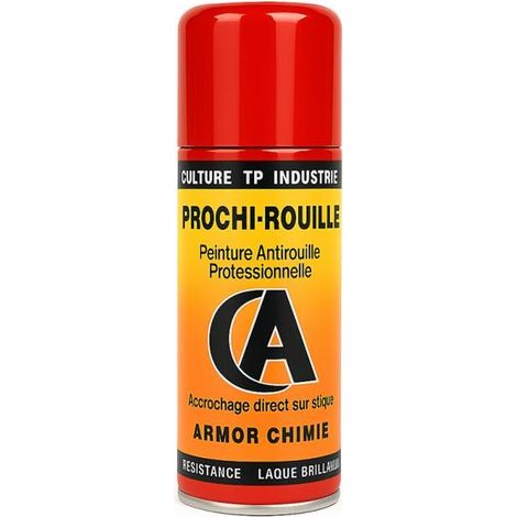 Bombe de peinture - Antirouille - Rouge Kuhn 1403 - Brillant - Prochi-rouille - Armor Chimie - 400ml