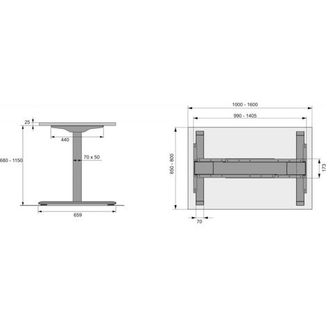 Mesa elevadora eléctrica 9277887Hub 470mm