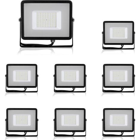 Faro Proiettore Led Flood Light 10W Bianco Freddo 6400K Carcassa Nera Chip Samsung Garanzia 5 Anni SKU-426 (1/5)