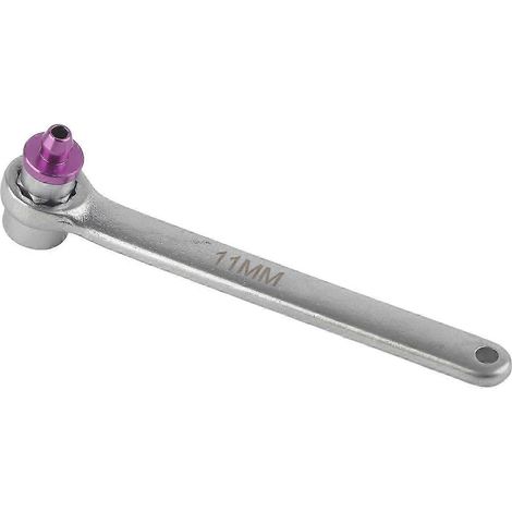 Clé de purge de liquide de frein et d'embrayage de 11 mm, outil de purge en acier pour système de freinage de voiture, camion et moto (1/4)