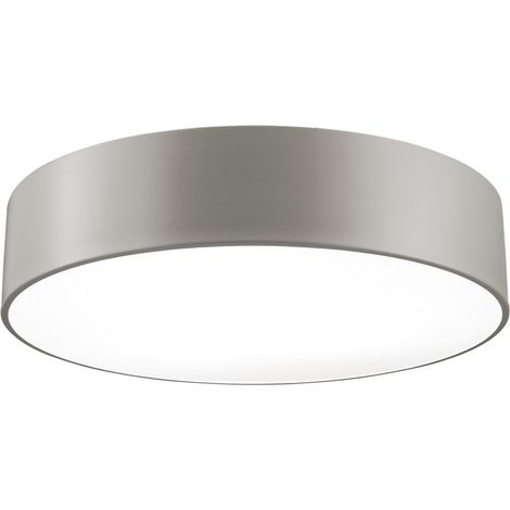 Merano Indiana Plafonnier Cylindrique Elephant Acier Gris Acier Blanc Mat LED E27x3