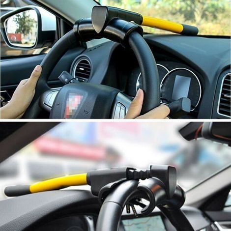 Antivol de voiture de verrouillage de volant de sécurité de véhicule universel protection de sécurité antivol (1/4)