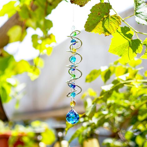 Attrape-soleil suspendu en cristal JeiibrZui - Décoration de fenêtre effet arc-en-ciel pour salon et jardin - Conception durable en métal et verre - (1/5)
