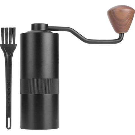 Moulin à café manuel en acier inoxydable mini, broyeur à grains de café noir pour cuisine