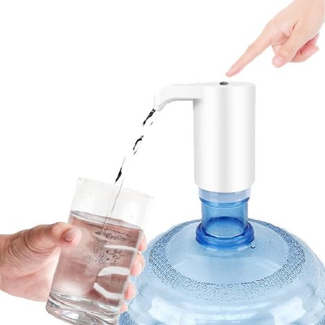 Distributeur d'eau en Bouteille, Distributeur d'eau électrique Portable, USB Chargeant Pompe à Bouteille, d’Eau avec Système de Pompe pour l'extérieur (1/5)