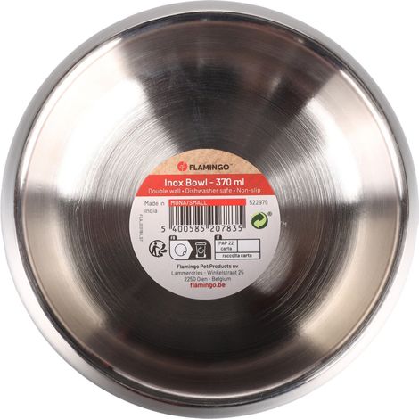 Gamelle  ø 11 cm 370 ml Muna Rond pour la nourriture ou l'eau  pour chien - Flamingo (1/3)