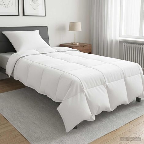 vidaXL Duvet Invernale Bianco 135 x 200 cm Bambù