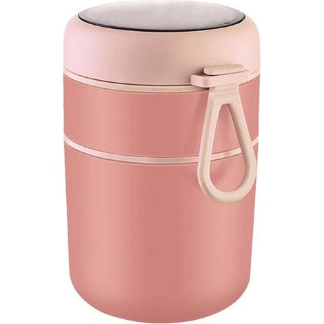 Boîte à lunch-Boîte à bento-Boîte à lunch pour adultes-Contenants alimentaires isothermes-Contenants alimentaires thermiques 2 en 1 (1/5)