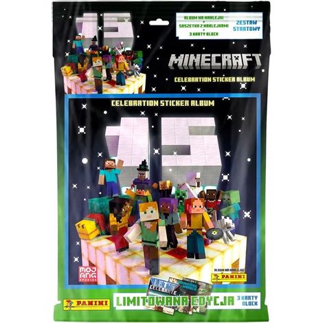 Pegatinas Panini Minecraft 15º Aniversario: Álbum de inicio + Pegatinas