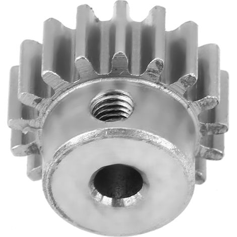 Pignon en acier 0.8 module, 17 dents pour voiture télécommandée 1/10 HIMOTO E10MTL/E10MT/E10BP (argenté)