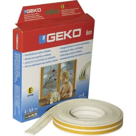 EPDM-Klebedichtung E-Profil, weiß, 6 m x 9 mm