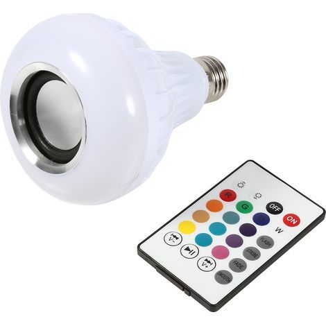 Ampoule LED E27 12W – changement couleur – télécommande – haut-parleur Bluetooth – musique sans fil – RGB (1/5)