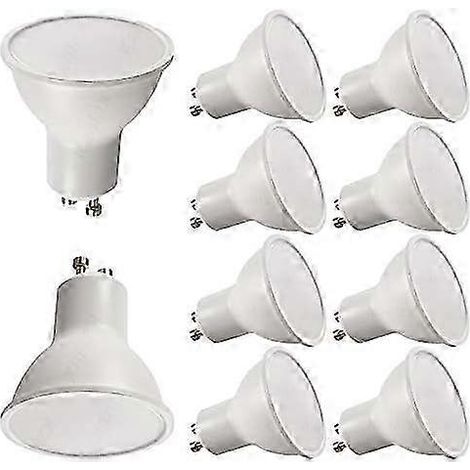Ampoule LED GU10 1,2 W, blanc chaud 3000 K, 105 lm (équivalent 10 W), spot encastré, non dimmable, classe énergétique C. (1/5)