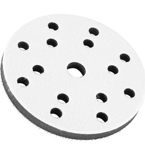 Coussinet d'interface en éponge souple de 150 mm de diamètre pour tampons de ponçage (17 trous) (1/5)