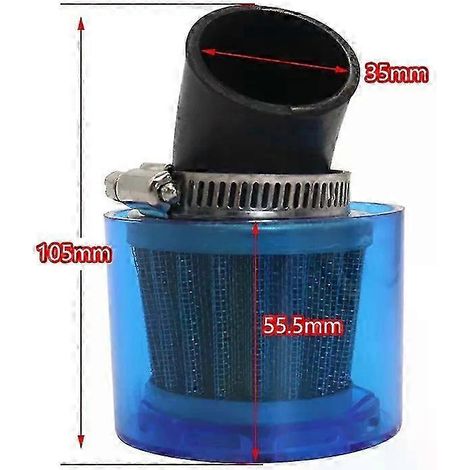 Straight Head Inclined Head Waterproof Air Filter Suitable For Atv Beach Off-road Motorcycle 50-125cc( curved 35mm) (1/5)
