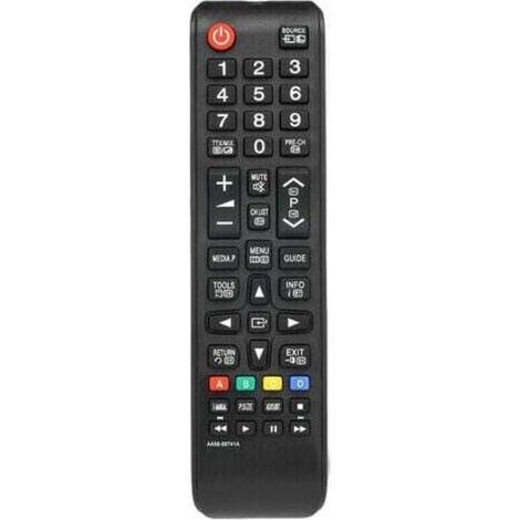 Mando a distancia universal por radio para televisores Samsung HDTV LED Smart Digital, color negro. Mando a distancia y transmisor de pared para sistemas motorizados. (1/3)