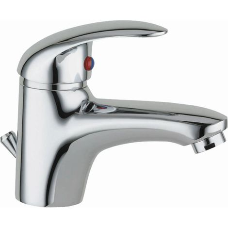 Eurorama - Miscelatore Lavabo Cromato Con Piletta A Saltello 1" 1/4 - Serie: Prima