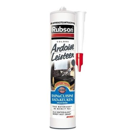 Rubson Masilla sanitaria color pizarra 280 ml antifúngica