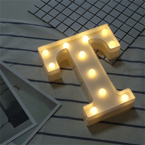 Lampe LED lumineuse avec 26 lettres, chiffres et symbole « & » en forme de cœur, idéale pour les mariages, les fêtes à la maison ou les bars. Décoration parfaite pour les mariages, les fêtes et les va (1/5)