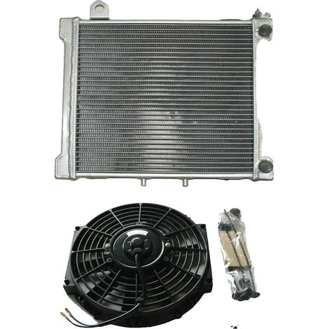 Radiatore in lega di alluminio, compatibile con DS650, installazione frontale, prestazioni di raffreddamento migliorate, costruzione resistente. (1/4)