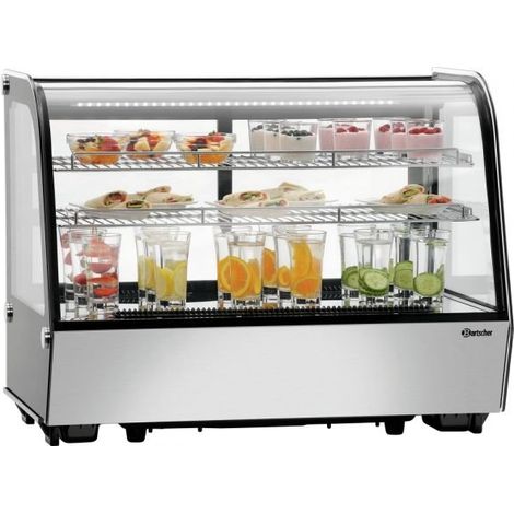 Vitrine ventilée positive électronique 160 Litres, 160 W, 220 V - MONO, DELICOOL IIIL
