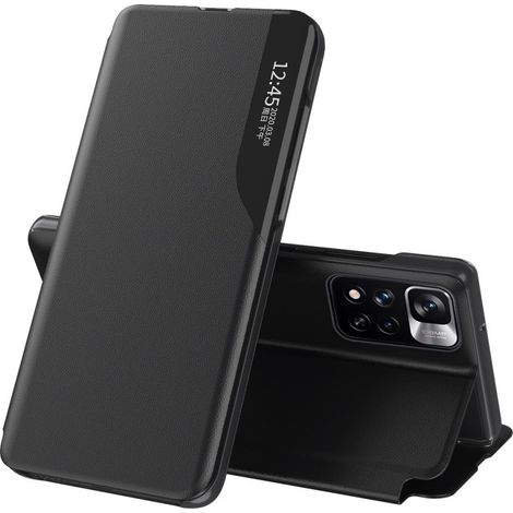 Schutzhülle mit Sichtfenster für Xiaomi Poco M4 Pro 5G / Redmi Note 11S 5G, Schwarz (1/5)