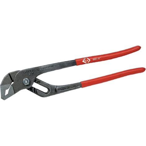 Pince multiprise gainée PVC à charnière entre passée 250 mm Rouge
